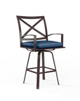 La Jolla Sunbrella Swivel Outdoor Barstool