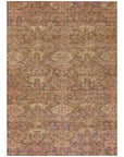 LOOMLAN Rugs Ambray Brown Washable Indoor-Outdoor Rug