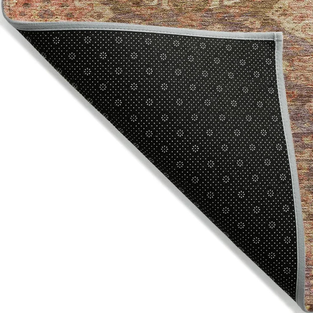 LOOMLAN Rugs Ambray Brown Washable Indoor-Outdoor Rug