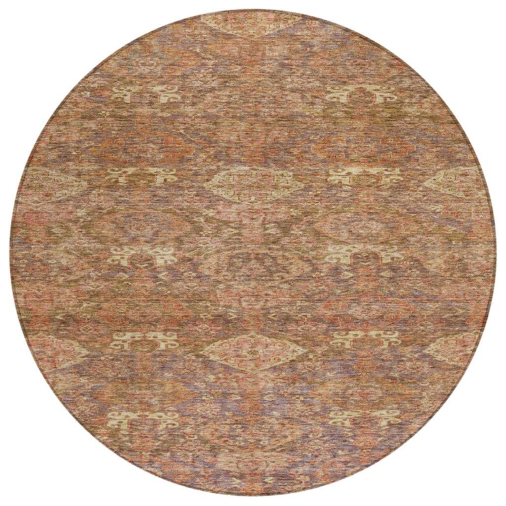 LOOMLAN Rugs Ambray Brown Washable Indoor-Outdoor Rug