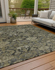 LOOMLAN Rugs Ambray Gray Washable Indoor-Outdoor Rug