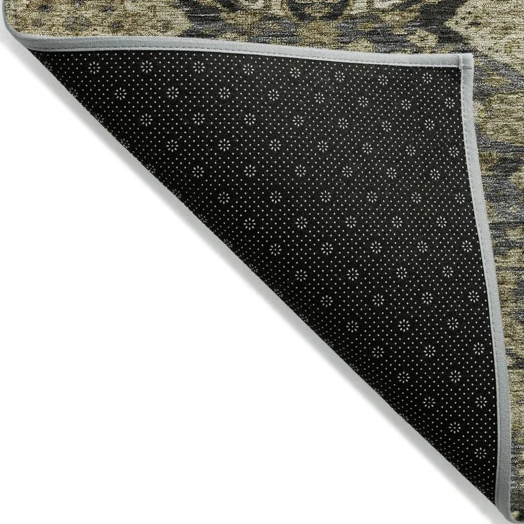 LOOMLAN Rugs Ambray Gray Washable Indoor-Outdoor Rug