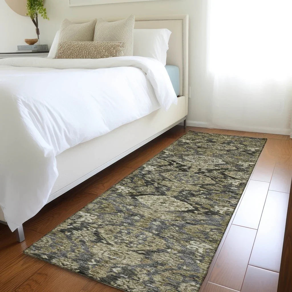 LOOMLAN Rugs Ambray Gray Washable Indoor-Outdoor Rug