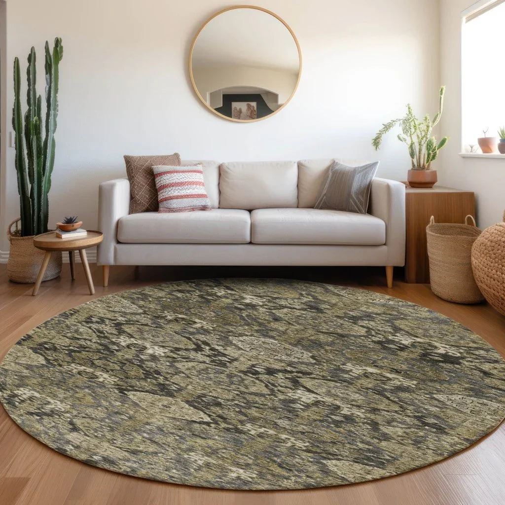 LOOMLAN Rugs Ambray Gray Washable Indoor-Outdoor Rug