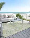 LOOMLAN Rugs Ameliah Green Washable Indoor-Outdoor Rug