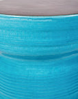 Ancaris Ring Handcrafted Ceramic Patio Accent Table - LOOMLAN - Seasonal Living - Outdoor Side Tables