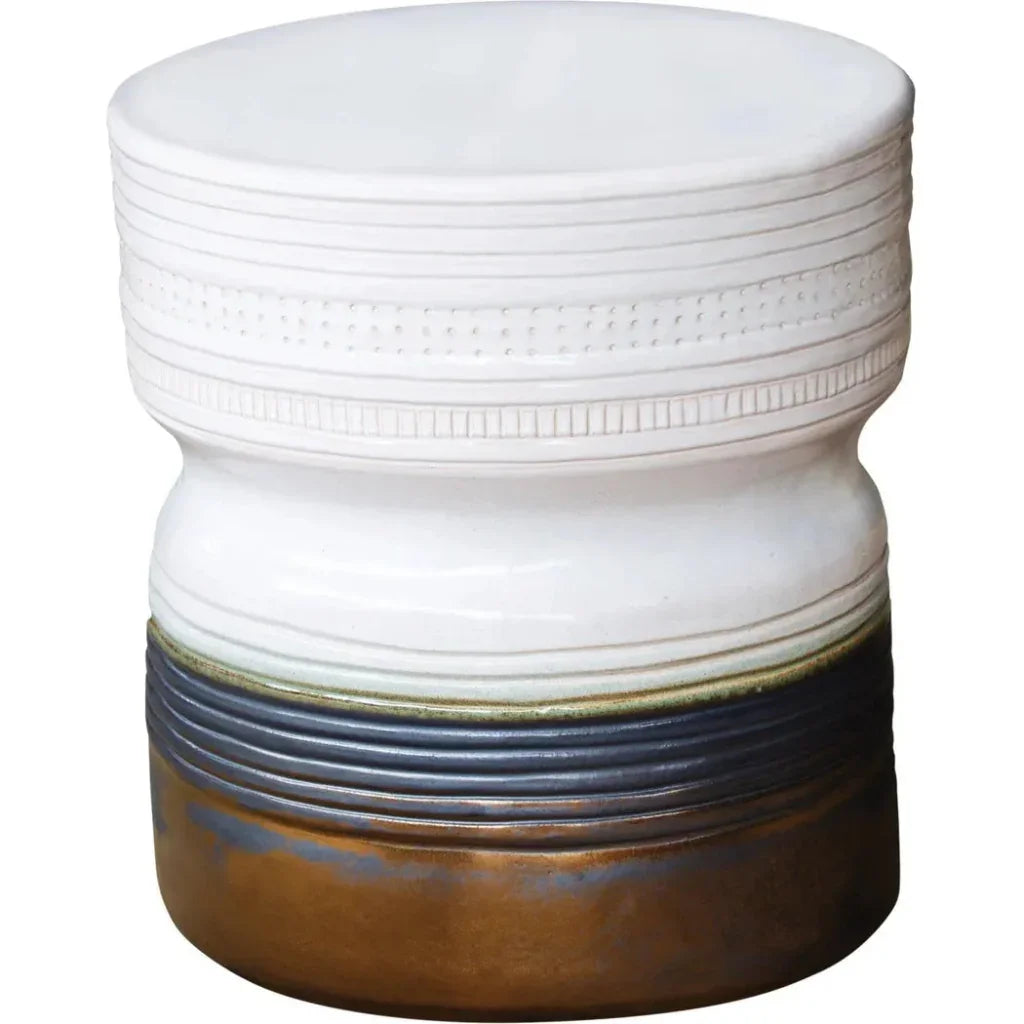 Ancaris Stool - Snow White Outdoor Stool - LOOMLAN - Seasonal Living - Outdoor Side Tables