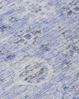 LOOMLAN Rugs Andorra Blue Washable Indoor-Outdoor Rug