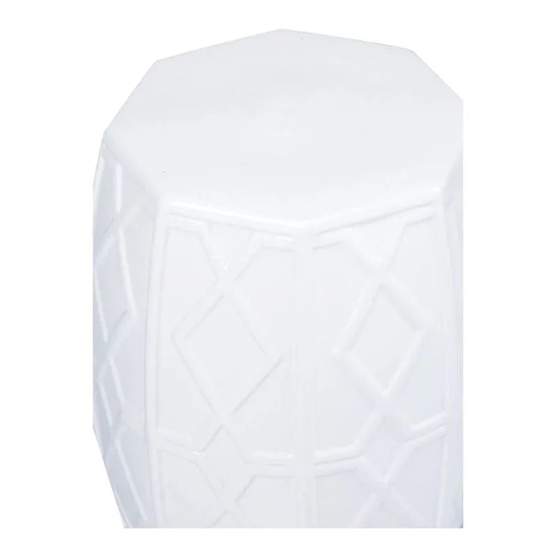 Andreu Ceramic Outdoor Garden Stool - LOOMLAN - Chelsea House - Poufs and Stools