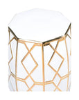 Andreu Ceramic Outdoor Garden Stool - LOOMLAN - Chelsea House - Poufs and Stools