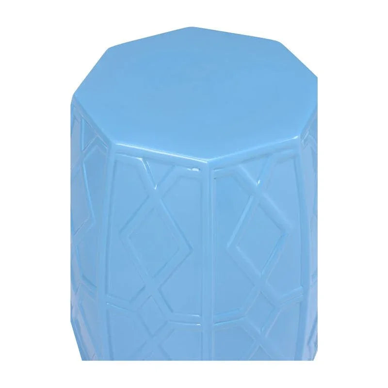 Andreu Ceramic Outdoor Garden Stool - LOOMLAN - Chelsea House - Poufs and Stools