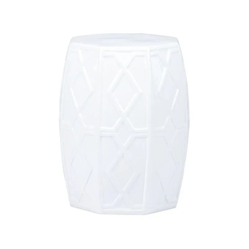 Andreu Ceramic Outdoor Garden Stool - LOOMLAN - Chelsea House - Poufs and Stools