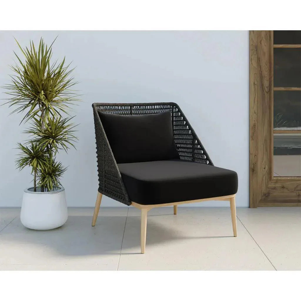 Andria Rope Outdoor Lounge Chair - LOOMLAN - SUNPAN - Outdoor Lounge Chairs