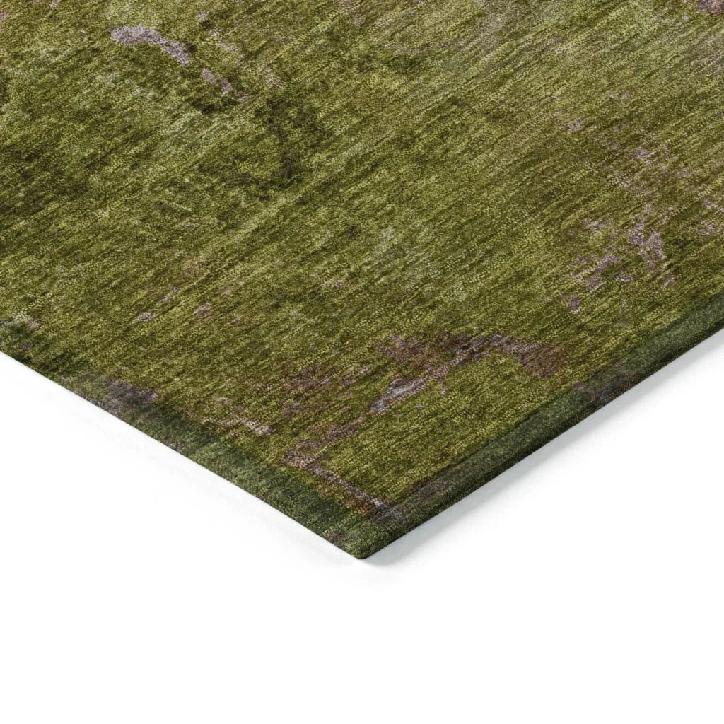 LOOMLAN Rugs Anjari Green Washable Indoor-Outdoor Rug