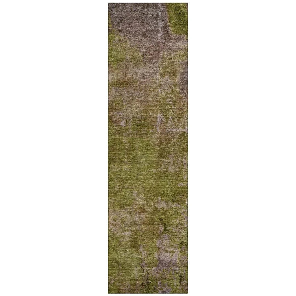 LOOMLAN Rugs Anjari Green Washable Indoor-Outdoor Rug