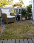LOOMLAN Rugs Anjari Green Washable Indoor-Outdoor Rug