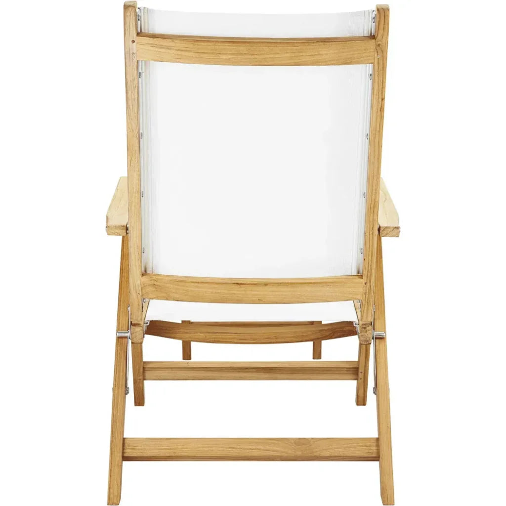 Aquitania Teak Outdoor Folding Deck Chair - LOOMLAN - HiTeak - Outdoor Cabanas & Loungers