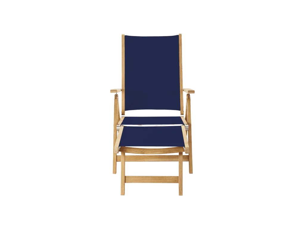 Aquitania Teak Patio Folding Lounge Deck Chair - LOOMLAN - HiTeak - Outdoor Lounge Chairs