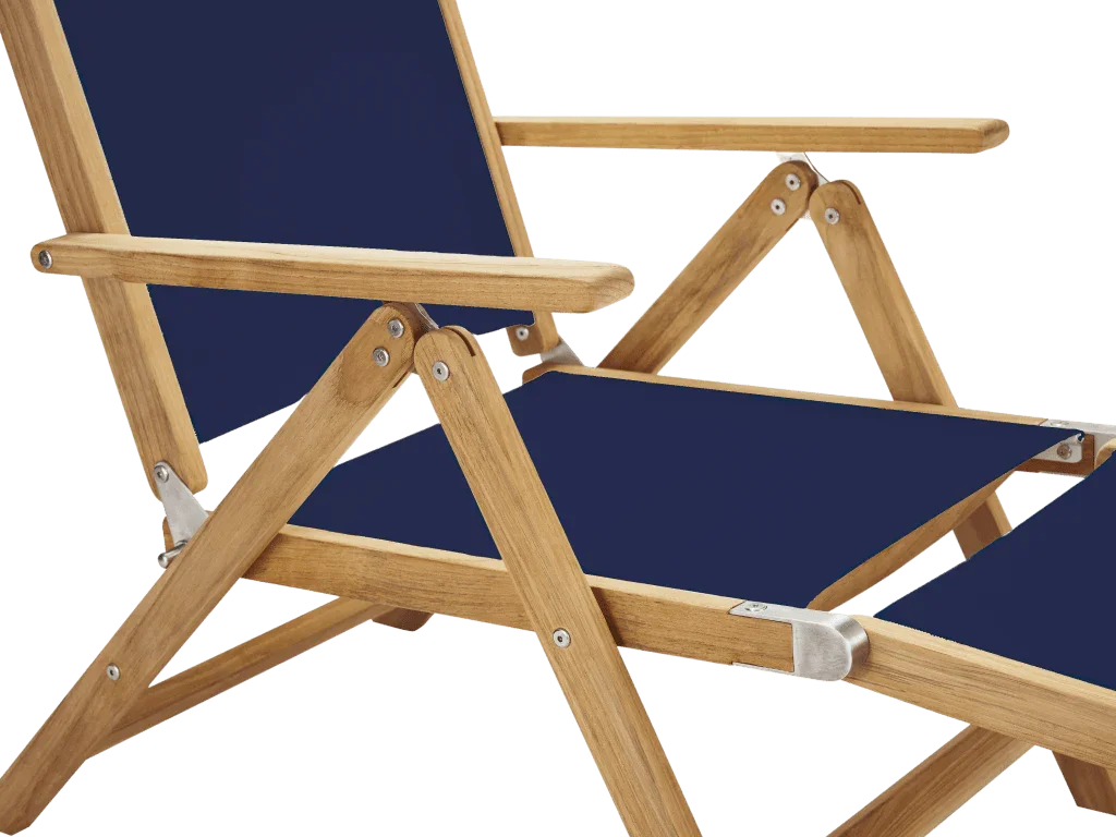 Aquitania Teak Patio Folding Lounge Deck Chair - LOOMLAN - HiTeak - Outdoor Lounge Chairs