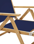 Aquitania Teak Patio Folding Lounge Deck Chair - LOOMLAN - HiTeak - Outdoor Lounge Chairs