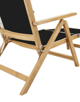 Aquitania Teak Patio Folding Lounge Deck Chair - LOOMLAN - HiTeak - Outdoor Lounge Chairs