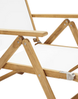 Aquitania Teak Patio Folding Lounge Deck Chair - LOOMLAN - HiTeak - Outdoor Lounge Chairs