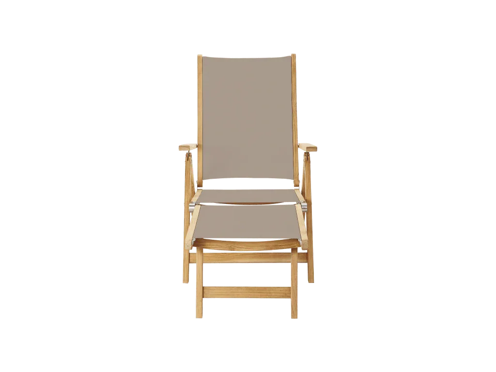Aquitania Teak Patio Folding Lounge Deck Chair - LOOMLAN - HiTeak - Outdoor Lounge Chairs