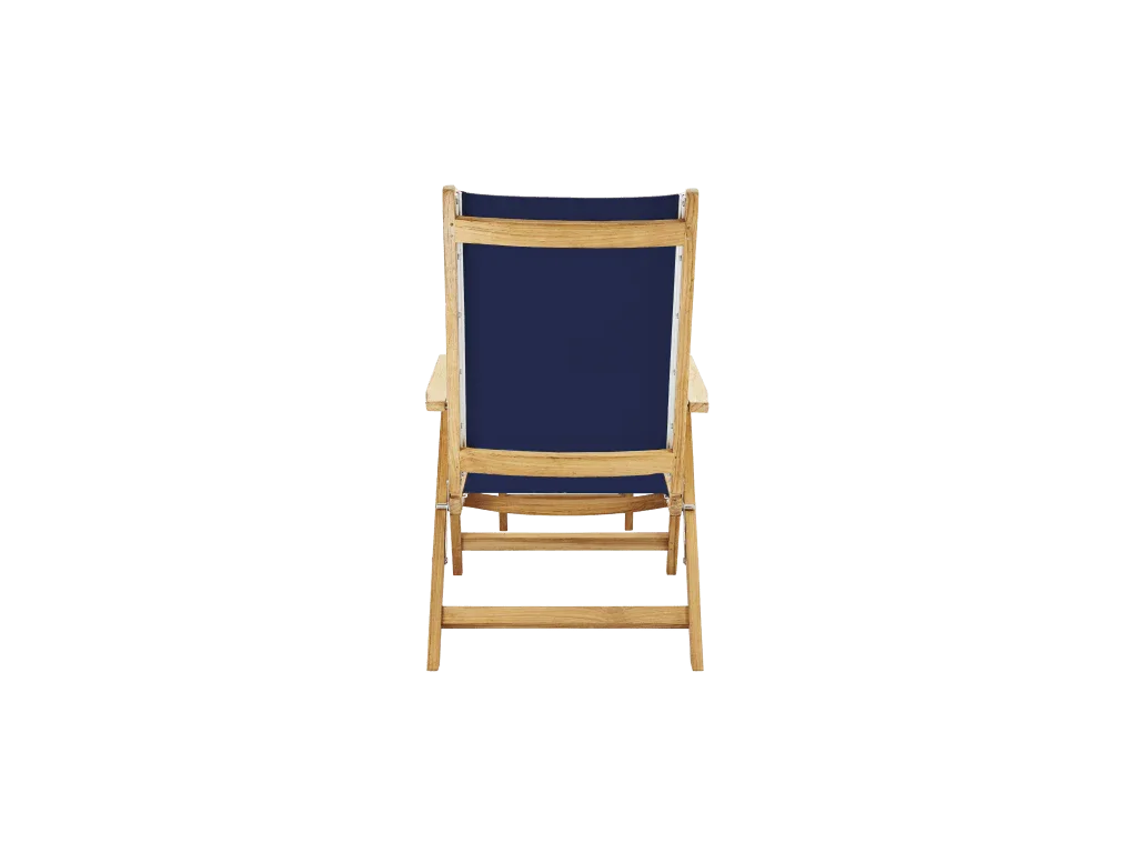 Aquitania Teak Patio Folding Lounge Deck Chair - LOOMLAN - HiTeak - Outdoor Lounge Chairs
