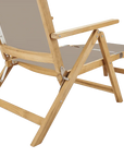 Aquitania Teak Patio Folding Lounge Deck Chair - LOOMLAN - HiTeak - Outdoor Lounge Chairs