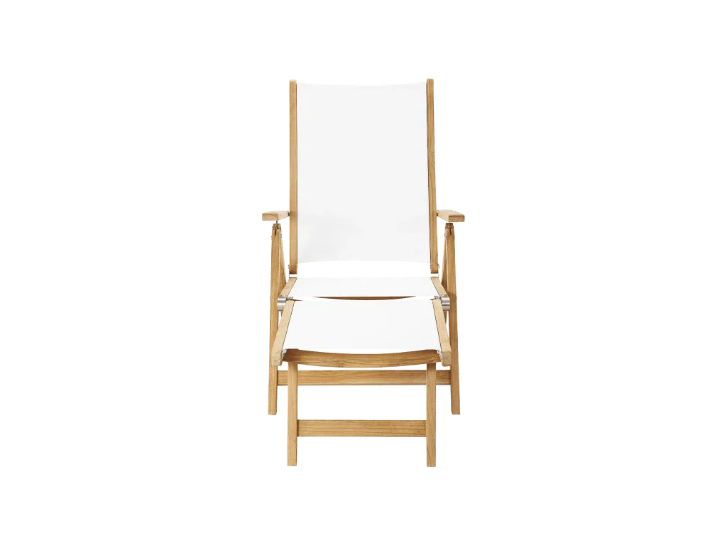 Aquitania Teak Patio Folding Lounge Deck Chair - LOOMLAN - HiTeak - Outdoor Lounge Chairs