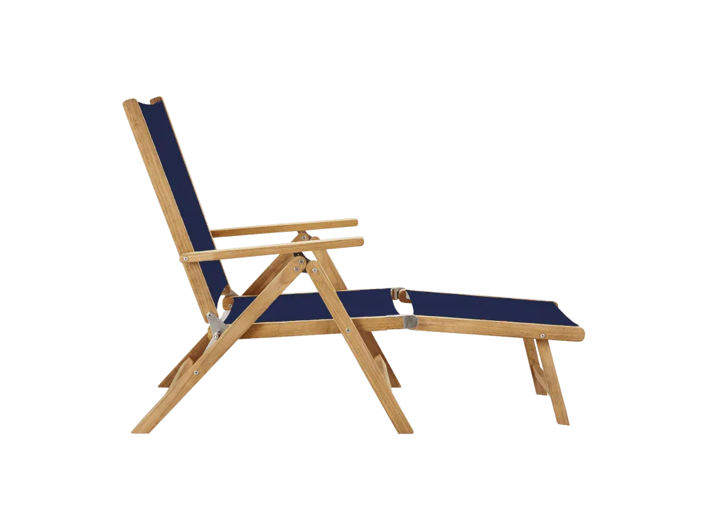Aquitania Teak Patio Folding Lounge Deck Chair - LOOMLAN - HiTeak - Outdoor Lounge Chairs