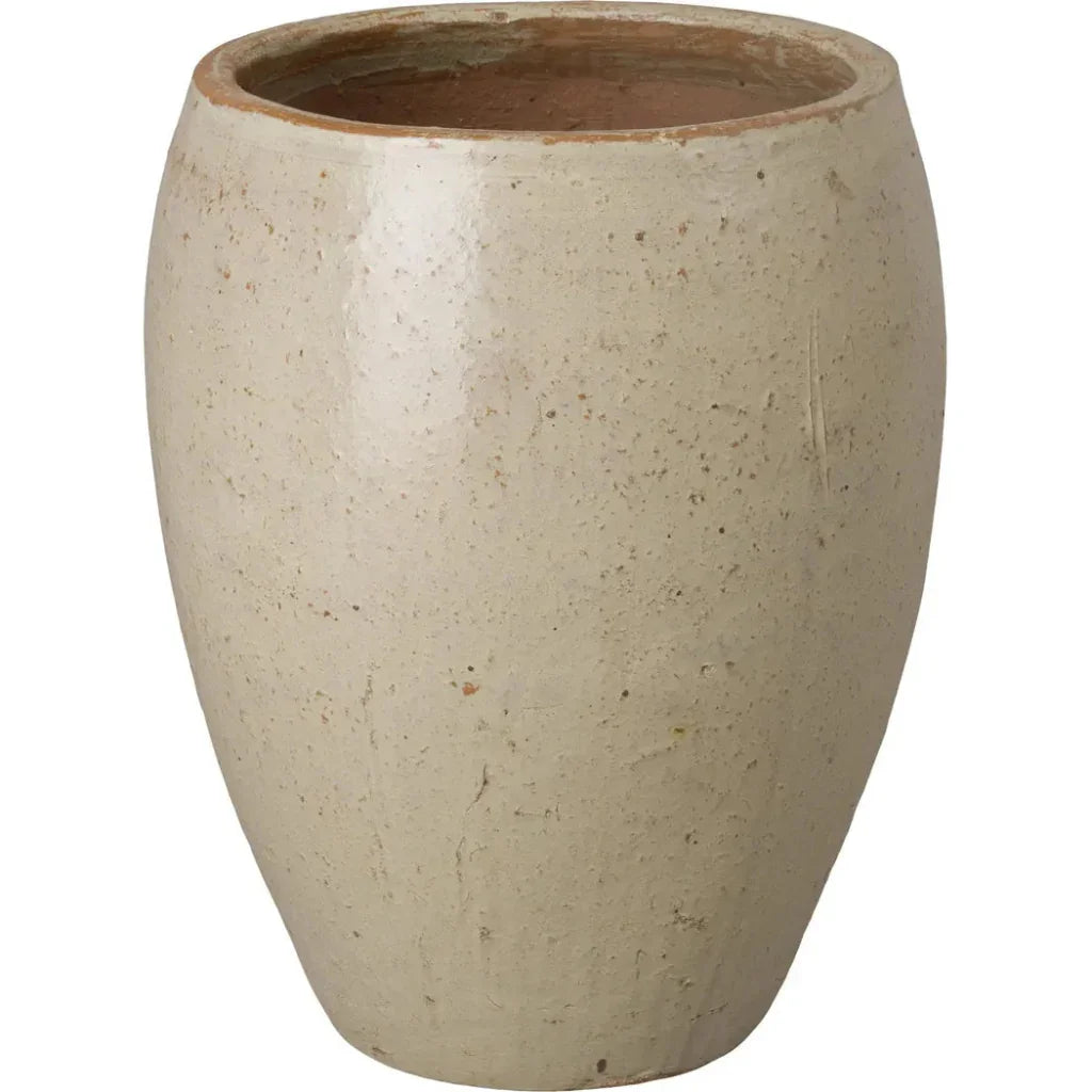 Emissary Arc Tropical Sand Ceramic Round Planter