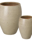 Emissary Arc Tropical Sand Ceramic Round Planter
