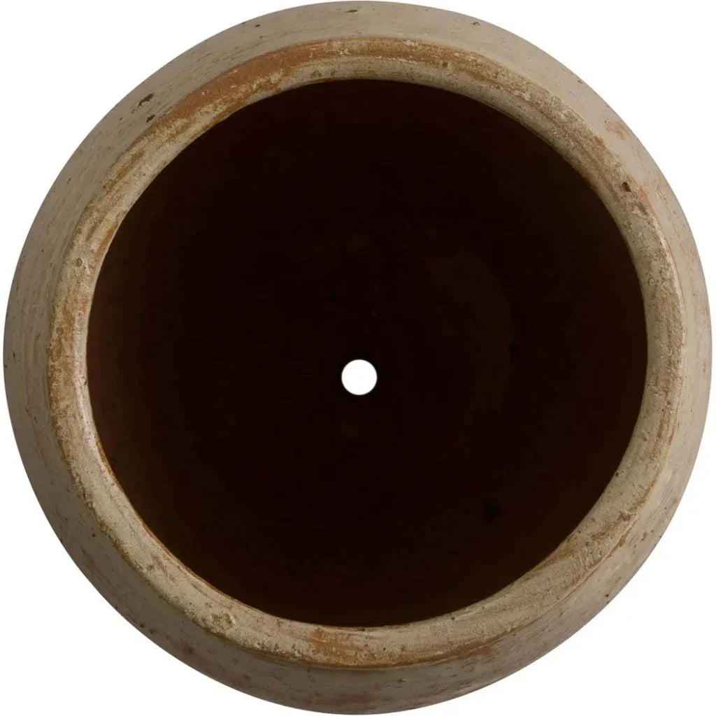 Emissary Arc Tropical Sand Ceramic Round Planter