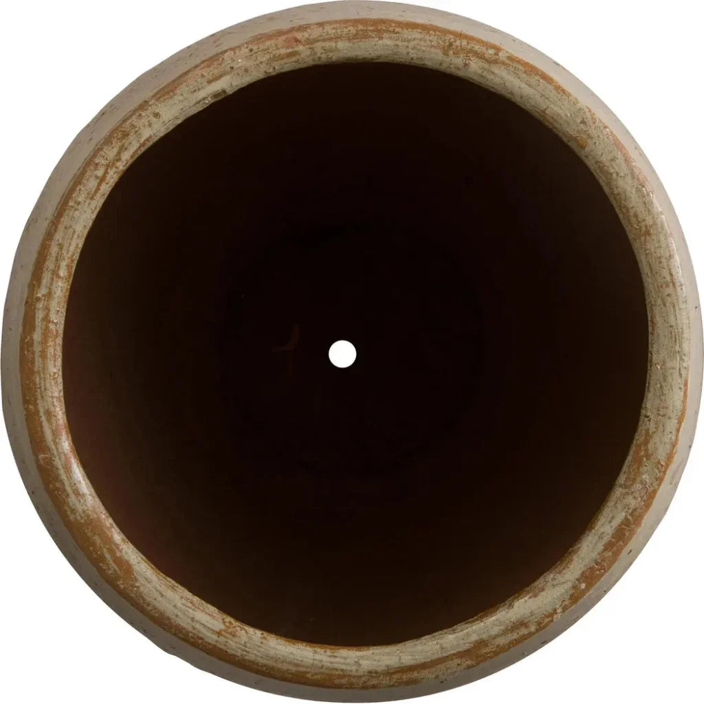Emissary Arc Tropical Sand Ceramic Round Planter