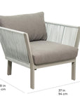 Saint Helena Lounge Chair - Light Gray Outdoor