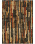 LOOMLAN Rugs Arganza Brown Washable Indoor-Outdoor Rug