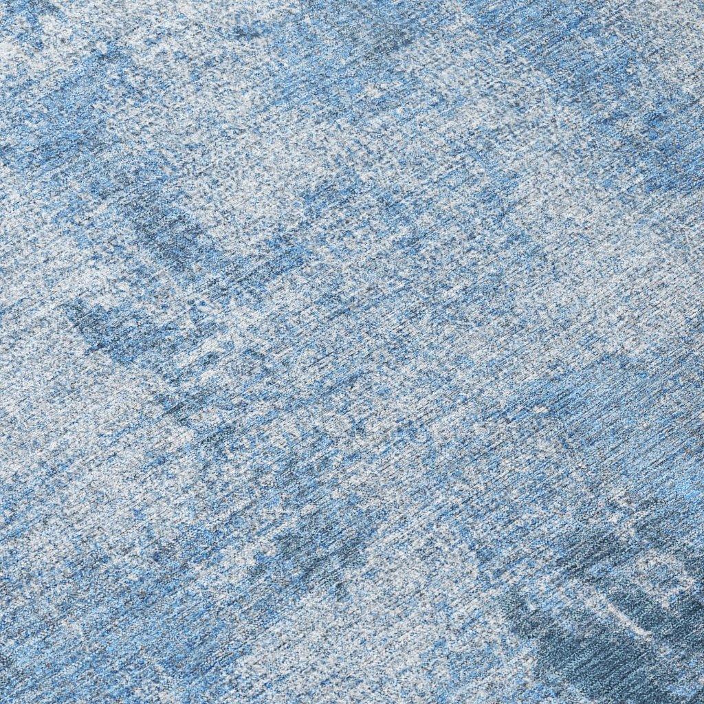 LOOMLAN Rugs Aria Blue Washable Indoor-Outdoor Rug