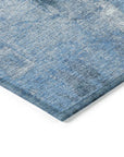 LOOMLAN Rugs Aria Blue Washable Indoor-Outdoor Rug