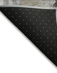LOOMLAN Rugs Aria Gray Washable Indoor-Outdoor Rug