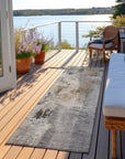 LOOMLAN Rugs Aria Gray Washable Indoor-Outdoor Rug