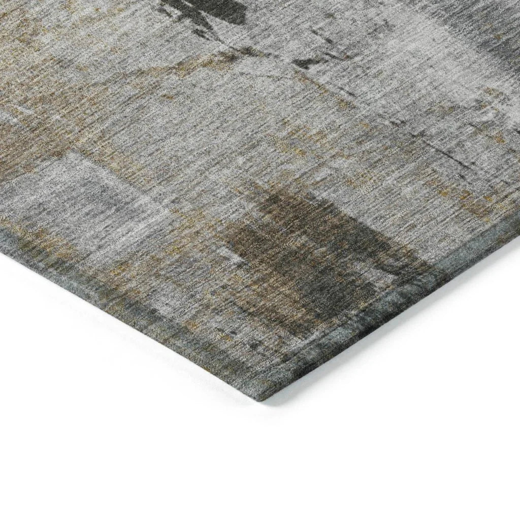 LOOMLAN Rugs Aria Gray Washable Indoor-Outdoor Rug