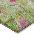 LOOMLAN Rugs Aria Lime Washable Indoor-Outdoor Rug