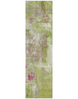 LOOMLAN Rugs Aria Lime Washable Indoor-Outdoor Rug