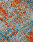 LOOMLAN Rugs Aria Navy Washable Indoor-Outdoor Rug