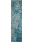 LOOMLAN Rugs Aria Teal Washable Indoor-Outdoor Rug