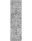 LOOMLAN Rugs Arienne Gray Washable Indoor-Outdoor Rug