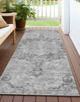 LOOMLAN Rugs Arienne Gray Washable Indoor-Outdoor Rug