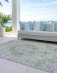 LOOMLAN Rugs Arienne Olive Washable Indoor-Outdoor Rug