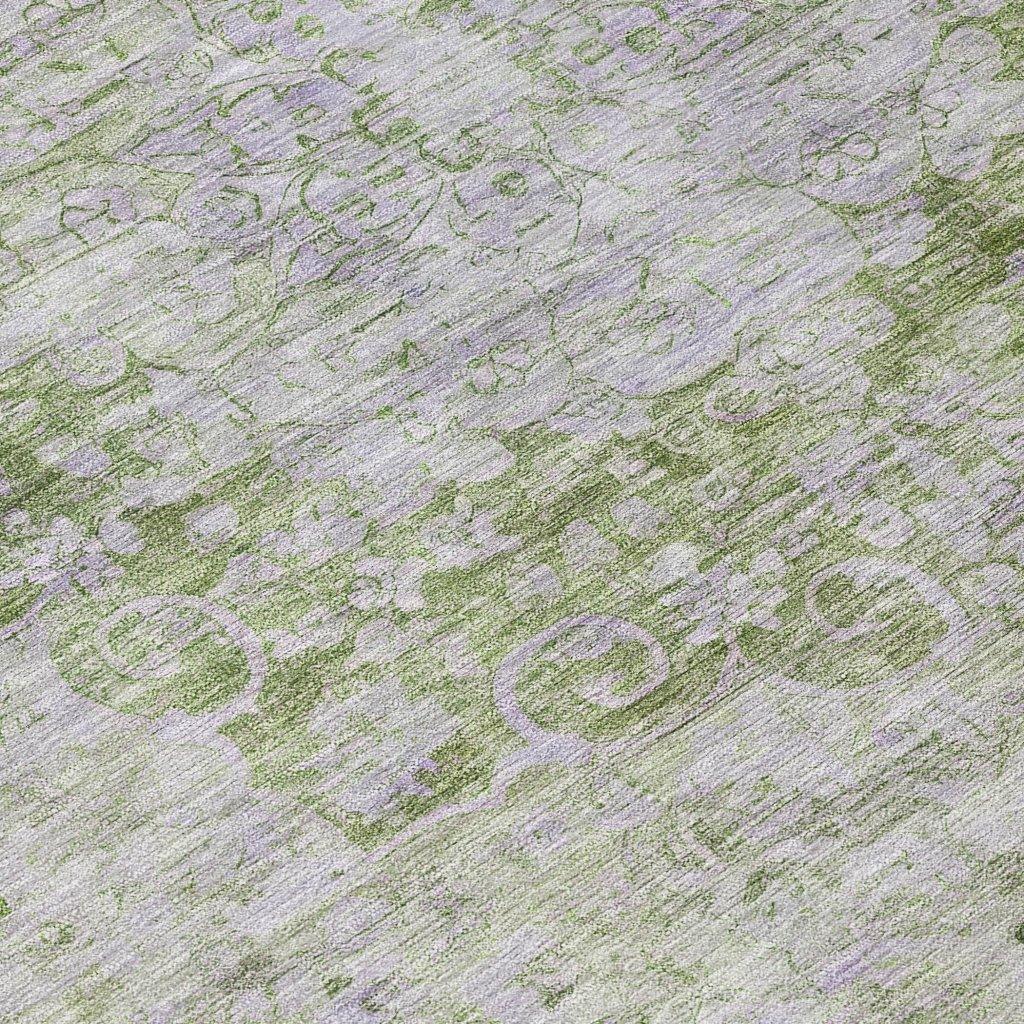 LOOMLAN Rugs Arienne Olive Washable Indoor-Outdoor Rug